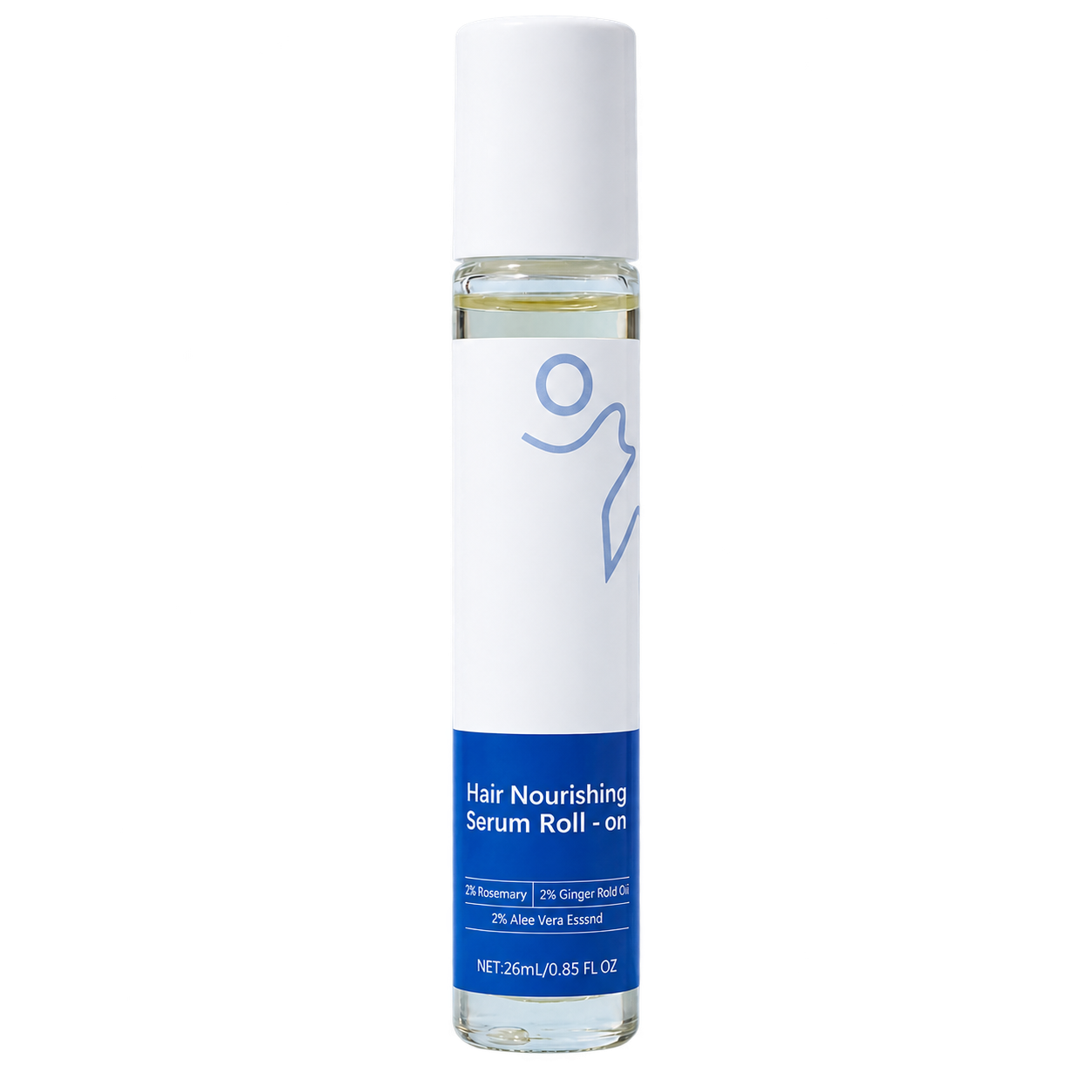 Hair serum roll-on bottle